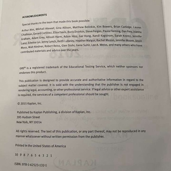 GRE Practice/Study Book - Picture 4 of 4